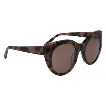 DKNY Occhiali da sole donna DK517S-230 Havana Marrone Rettangolari 52mm