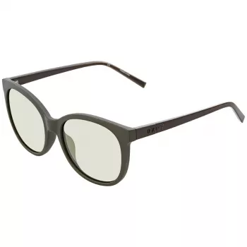 DKNY Occhiali da sole da donna DK527S-320 havana marrone montatura in acetato lenti marroni sfumate 55/17/135 mm