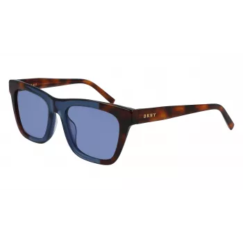 DKNY Occhiali da sole donna DK529S-240 Marrone Havana Montatura in acetato Lenti marroni sfumate 53mm