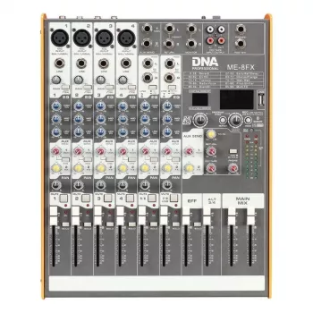 DNA PROFESSIONAL DNA ME-8FX Mixer audio, 8 canali, USB, Bluetooth