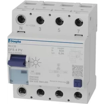 Doepke DFS4 063-4/0.30-PVFI interruttore differenziale 4 poli 63 A 300 mA tipo F 09146804