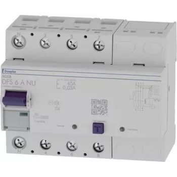 Doepke DFS6 040-4/0.03-A NU interruttore differenziale (salvavita) 4 poli 40A 30mA tipo A 09134801