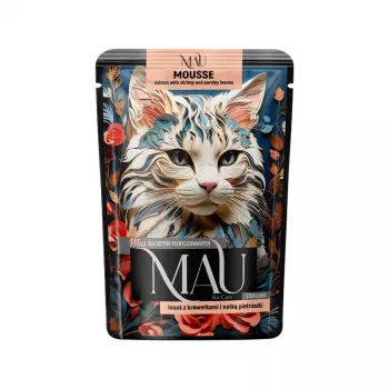 Dolina Noteci Mau Mus Salmone con gamberi e prezzemolo per gatti sterilizzati 85g