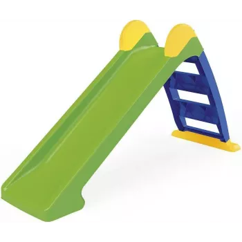 DOLU Green Slide 3031 – scivolo per bambini a 3 gradini con gradini larghi e maniglie, interno/esterno, portata 25 kg