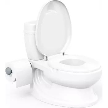 Dolu vasino WC per l'educazione al bagno con suono di scarico, bianco 8690089070517