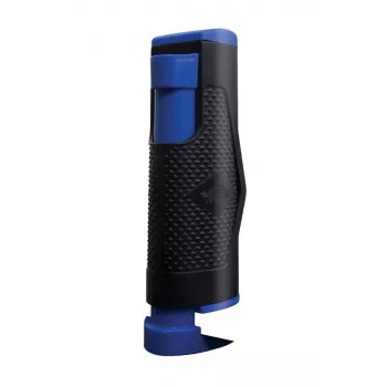 DONIC Flex-Net Set rete da ping pong retrattile (rete nera, pali blu)