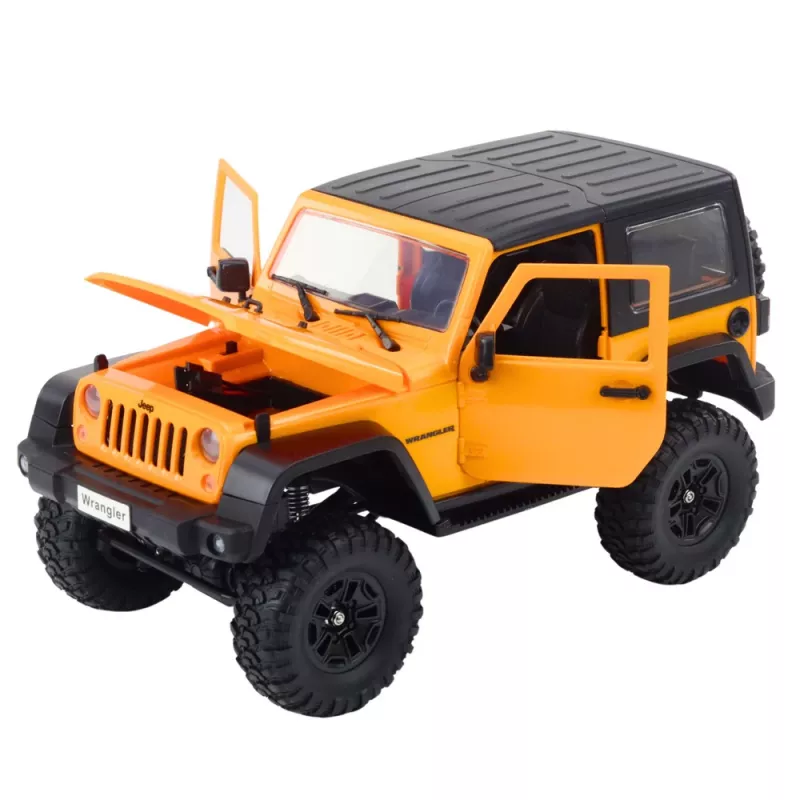 Double E RC Jeep Wrangler Rock Crawler arancione 1:14 veicolo fuoristrada radiocomandato