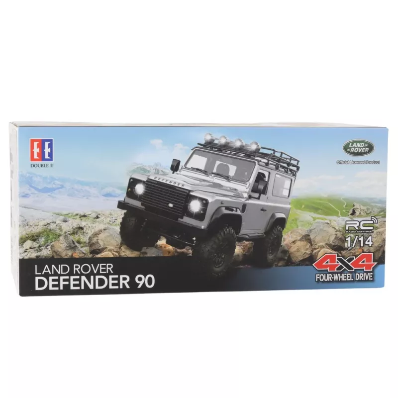 Double E veicolo offroad radiocomandato RC Land Rover Defender 90 rosso 1:14