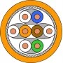 Draka UC900 HS23 Cat.7 S/FTP PiMF cavo di installazione, 500 m, arancione 1001036-00500DW