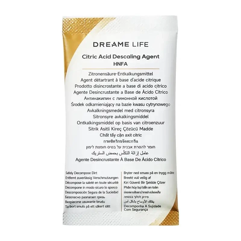 Dreame HNFA soluzione anticalcare per pulitore a vapore N20 – 12 x 20g bustine (acido citrico)