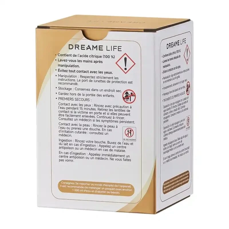 Dreame HNFA soluzione anticalcare per pulitore a vapore N20 – 12 x 20g bustine (acido citrico)