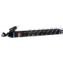 DSIT DS-8PDU-C13 Unità di distribuzione dell'alimentazione – PDU rackmount 1U, 8 uscite IEC C13, 10A 250V, cavo 2m, nero