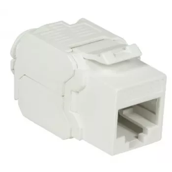 DS-IT CAT6a UTP presa di rete keystone - senza attrezzi - bianco (DS-KC-UTP6A-TL-W)