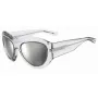 DSQUARED2 D2-0072-S-900 Occhiali da sole uomo rettangolari in acetato - Montatura nera, lenti grigie, 59 mm