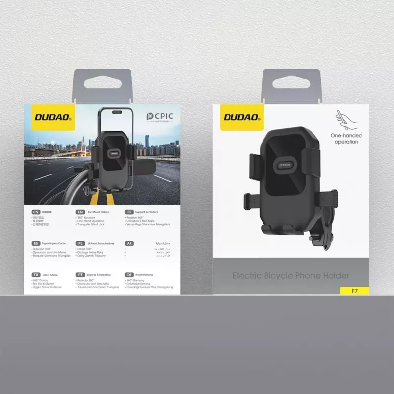 Dudao F7 Supporto per bici, moto, scooter - nero