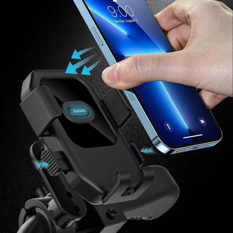 Dudao F7 Supporto per bici, moto, scooter - nero