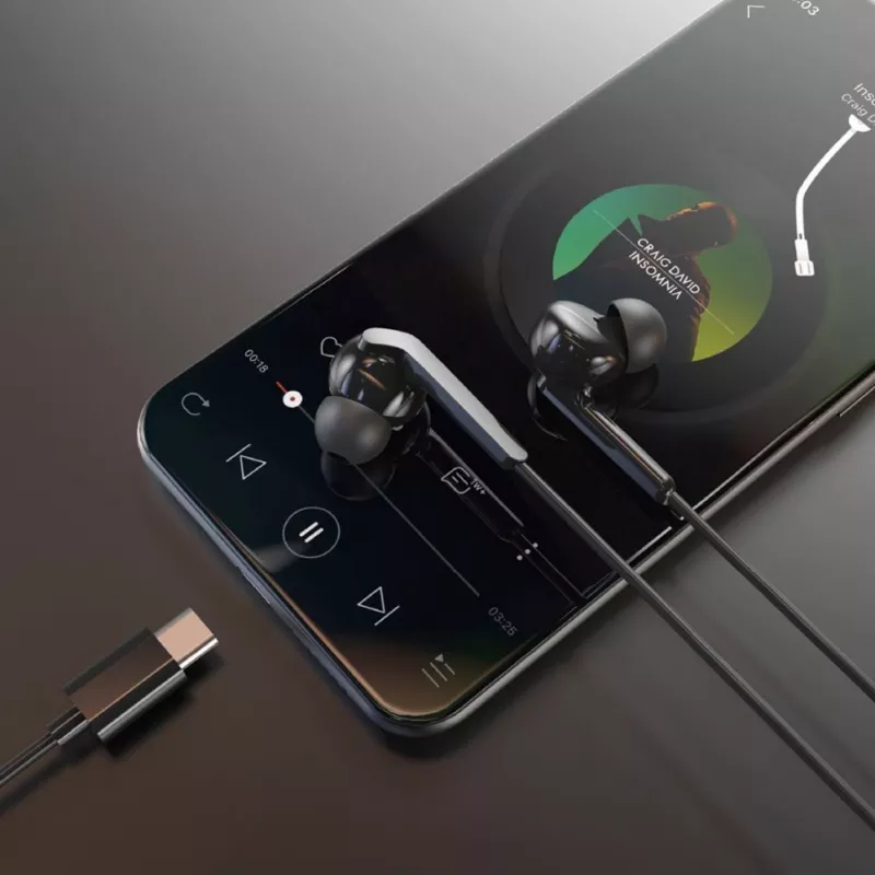 DUDAO Hi-Fi X3C+ Auricolari In-Ear con Filo e Microfono, 1,2 m, Nero