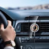 Supporto magnetico Dudao con caricabatterie a induzione MagSafe 15W per bocchette dell'aria auto - nero