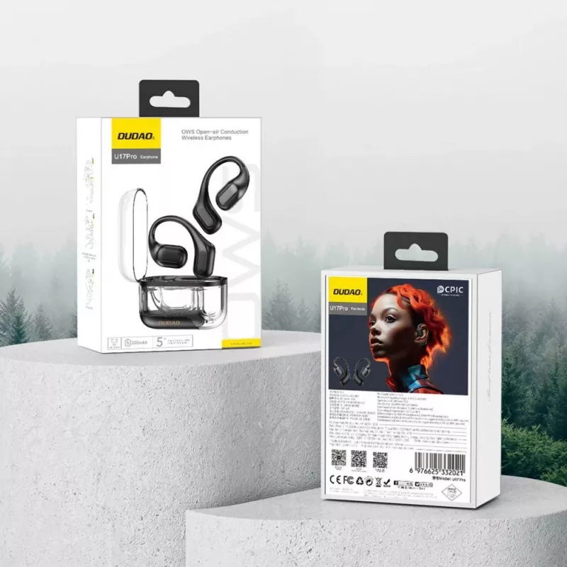 DUDAO U17Pro Cuffie wireless on-ear con Bluetooth 5.3 e ANC - nere