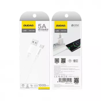 Dudao Cavo USB-A a USB-C 1 m nero