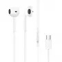 Dudao USB Type-C Connecto Auricolari stereo nuovo design ergonomico tappi X3C bianco