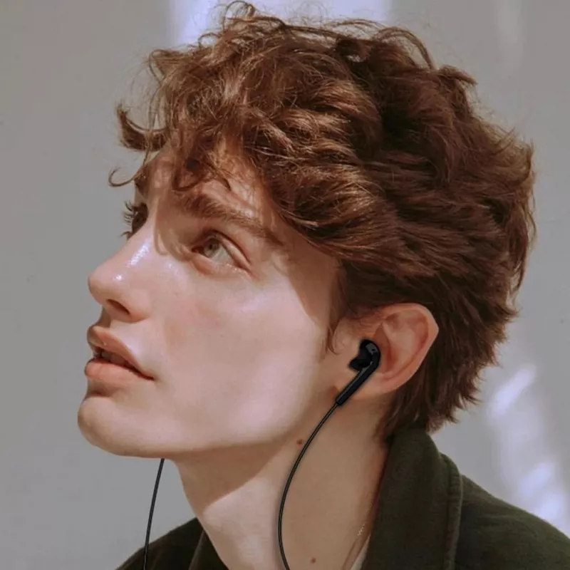 Dudao X3C Cuffie in-ear con filo USB-C 1,2m - nere