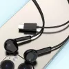 DUDAO X3C Cuffie in-ear con filo USB-C 1,2 m - nero