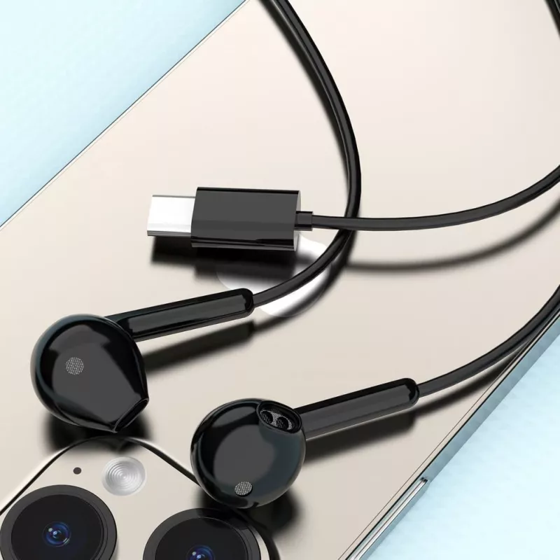 DUDAO X3C Cuffie in-ear con filo USB-C 1,2 m - nero