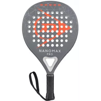 DUNLOP NANOMAXPRO 365G racchetta da padel - Ibrida goccia/rotonda oversize avanzata, fibra di carbonio 12K, gomma EVA Pro, 365g