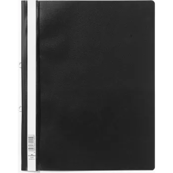 DURABLE 258001 raccoglitore a vista A4+ cartella con striscia di fissaggio, fronte trasparente, retro blu, confezione da 25