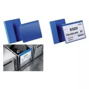 DURABLE A4 Tasca portadocumenti orizzontale con piega, PVC trasparente, confezione da 50 172307