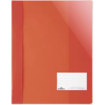 DURABLE A4+ cartella report con finestra per etichetta 90x57 mm, trasparente, confezione da 25 269003