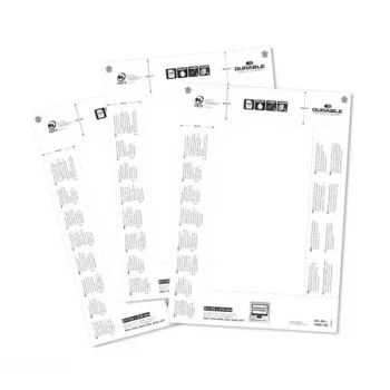 DURABLE BADGEMAKER® etichette da inserimento 61 x 210 mm, 100 pezzi, cartoncino bianco, laser/inkjet 146002