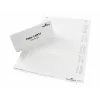 DURABLE BADGEMAKER® etichette da inserimento 61 x 210 mm, 100 pezzi, cartoncino bianco, laser/inkjet 146002
