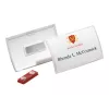 DURABLE CLICK FOLD portabadge magnetico 90x54 mm, trasparente, confezione da 10 (821519)