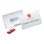 DURABLE CLICK FOLD portabadge magnetico 90x54 mm, trasparente, confezione da 10 (821519)