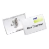 DURABLE CLICK FOLD portabadge con clip combinata, 90 x 54 mm, trasparente, confezione da 25 (821419)