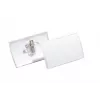 DURABLE CLICK FOLD portabadge con clip combinata, 90 x 54 mm, trasparente, confezione da 25 (821419)
