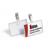 DURABLE CLICK FOLD Tesserino portanome con clip, inserto 90x54 mm, trasparente, confezione da 25 821619