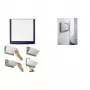 DURABLE CLICK SIGN Targhetta per porta 149 x 148,5 mm, blu scuro, 486207