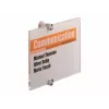 DURABLE CRYSTAL SIGN A5 set targhetta per porta formato orizzontale, acrilico trasparente, montaggio a vite, 1 set 482319