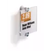 DURABLE CRYSTAL SIGN targhetta porta 105x105 mm, plexiglass senza cornice, montaggio a vite, trasparente, 1 set 482019