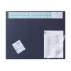 DURABLE Sottomano da scrivania con calendario integrato, copertura totale trasparente, 65x52 cm, blu scuro