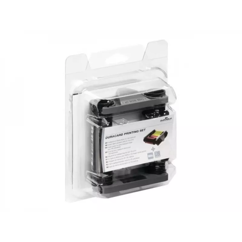 DURABLE DURACARD ID 300 Kit accessori per stampante con nastro monocromatico nero e scheda di pulizia 891300