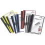 DURABLE DURACLIP 30 A4 pinza fermafogli in PVC, capacità 30 fogli, nero/verde/trasparente, confezione da 3 220032