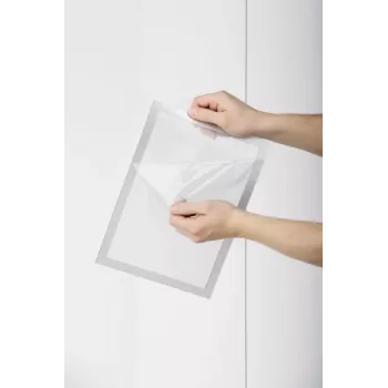 DURABLE DURAFRAME SUN A3 cornice informativa adesiva, argento, confezione da 2 484223