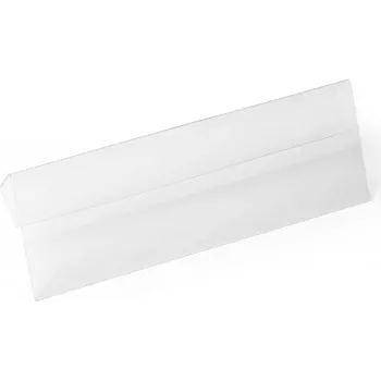 DURABLE HARD COVER portabadge con piega, A6 orizzontale, trasparente, 10/VE 116119