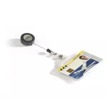 DURABLE portabadge con jojo estraibile per 1 carta, confezione da 10 801119