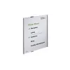 DURABLE INFO SIGN A3 verticale argento bacheca informativa in alluminio, acrilico antiriflesso, montaggio a vite, inserto 297 x 420 mm 480823