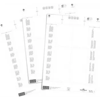 DURABLE etichette da inserimento 90 x 65 mm, bianco, 80 pezzi (101002)
